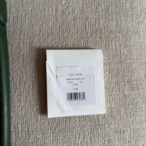 The Row Large North South Park Tote Bag Moss Green - Picture 5 of 12